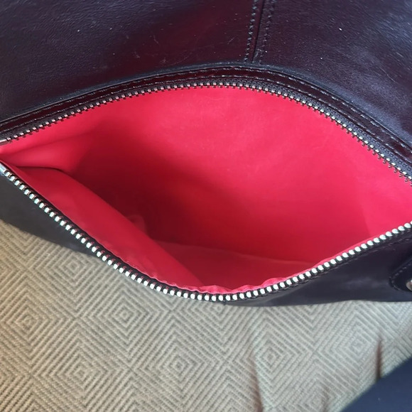 COACH💥VINTAGE💥Bonnie Leather Foldover Convertible Tote/Shoulder Bag - Picture 5 of 15